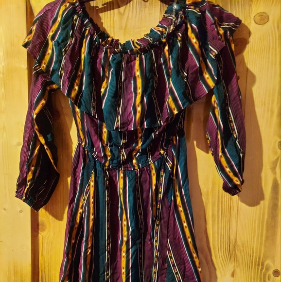 Wrangler Retro Hi-Lo Ruffle Dress NWT - Picture 2 of 5